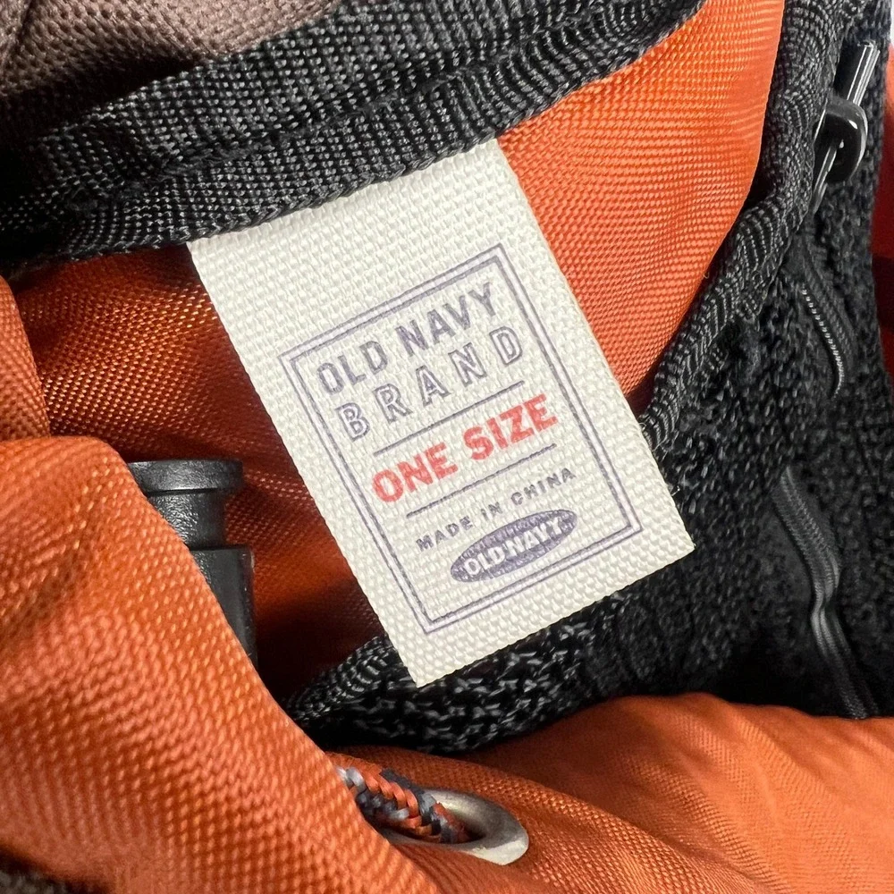 Old Navy Active Trek System Backpack OS Brown Hiking Camping Vintage 2004